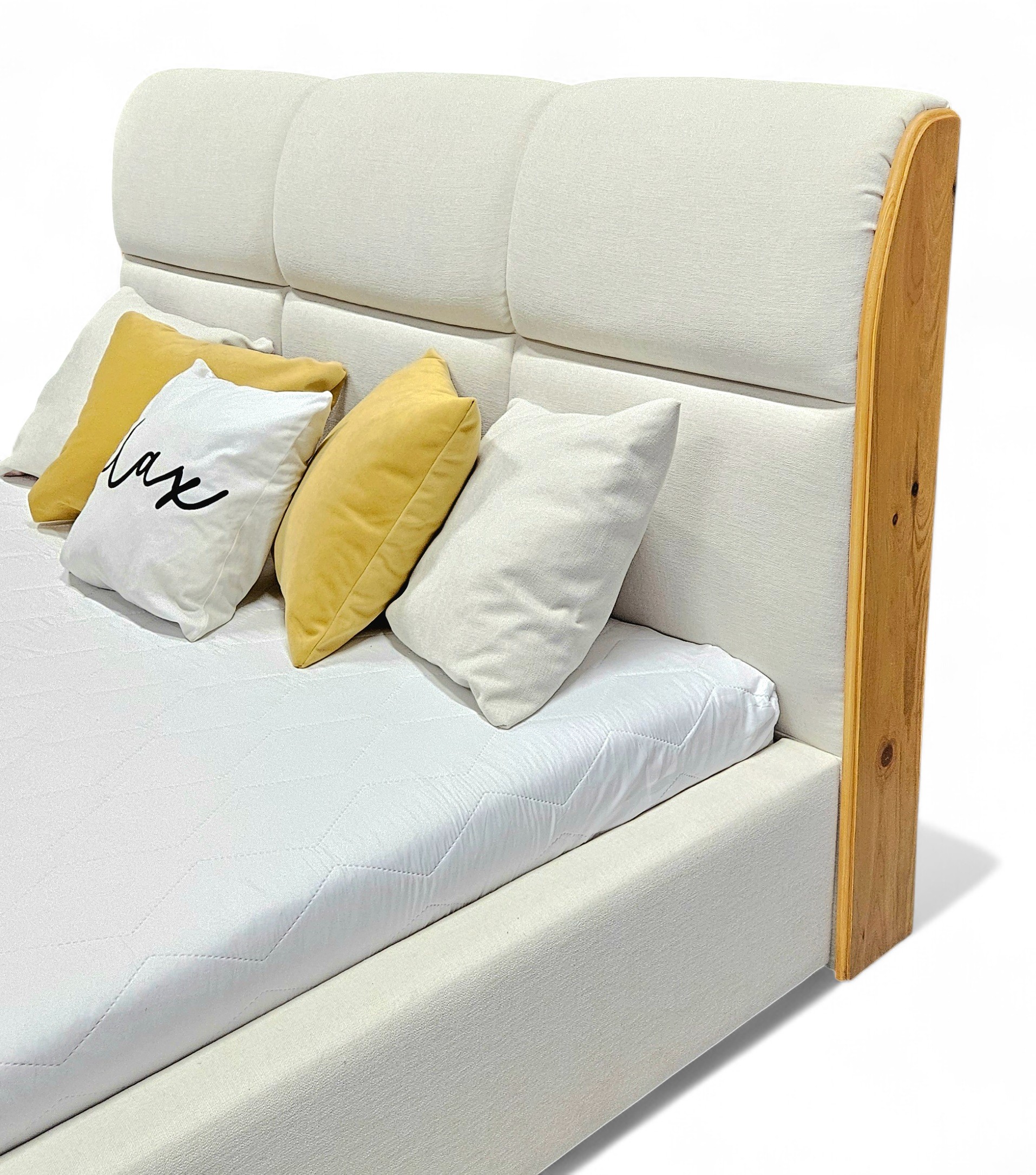 Łóżko tapicerowane z pojemnikiem TULO Łóżko tapicerowane z pojemnikiem TULO