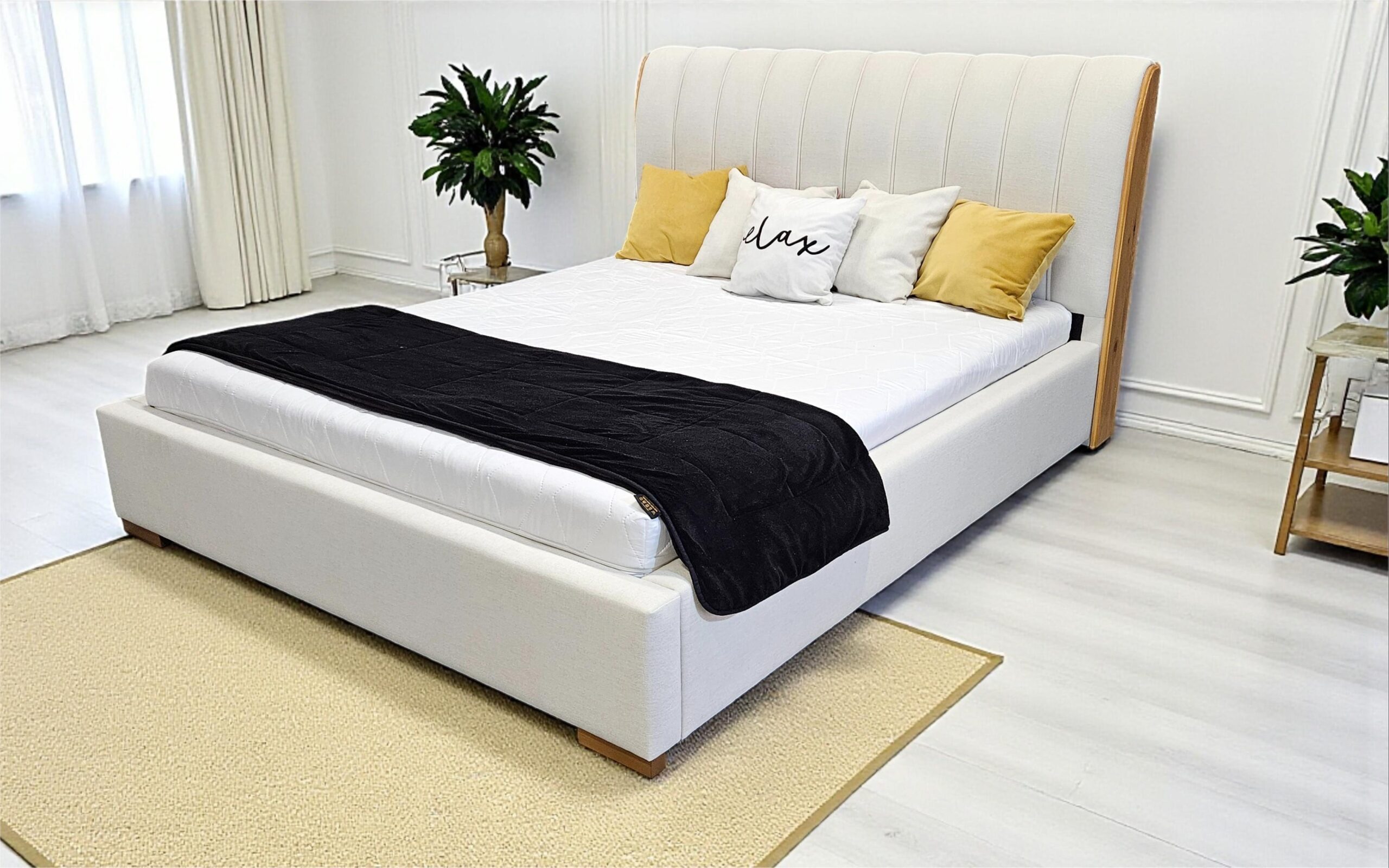 Łóżko tapicerowane z pojemnikiem ARIA Łóżko tapicerowane z pojemnikiem ARIA