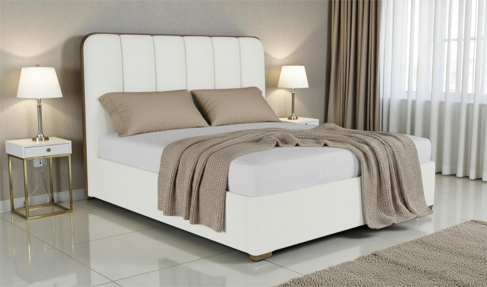 Łóżko tapicerowane z pojemnikiem CALMO